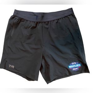 TYR Wodapalooza Miami Prismatic Mens UnBroken Unlined Shorts Black $75